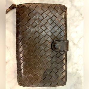 Bottega Veneta Intrecciato Leather Long Wallet